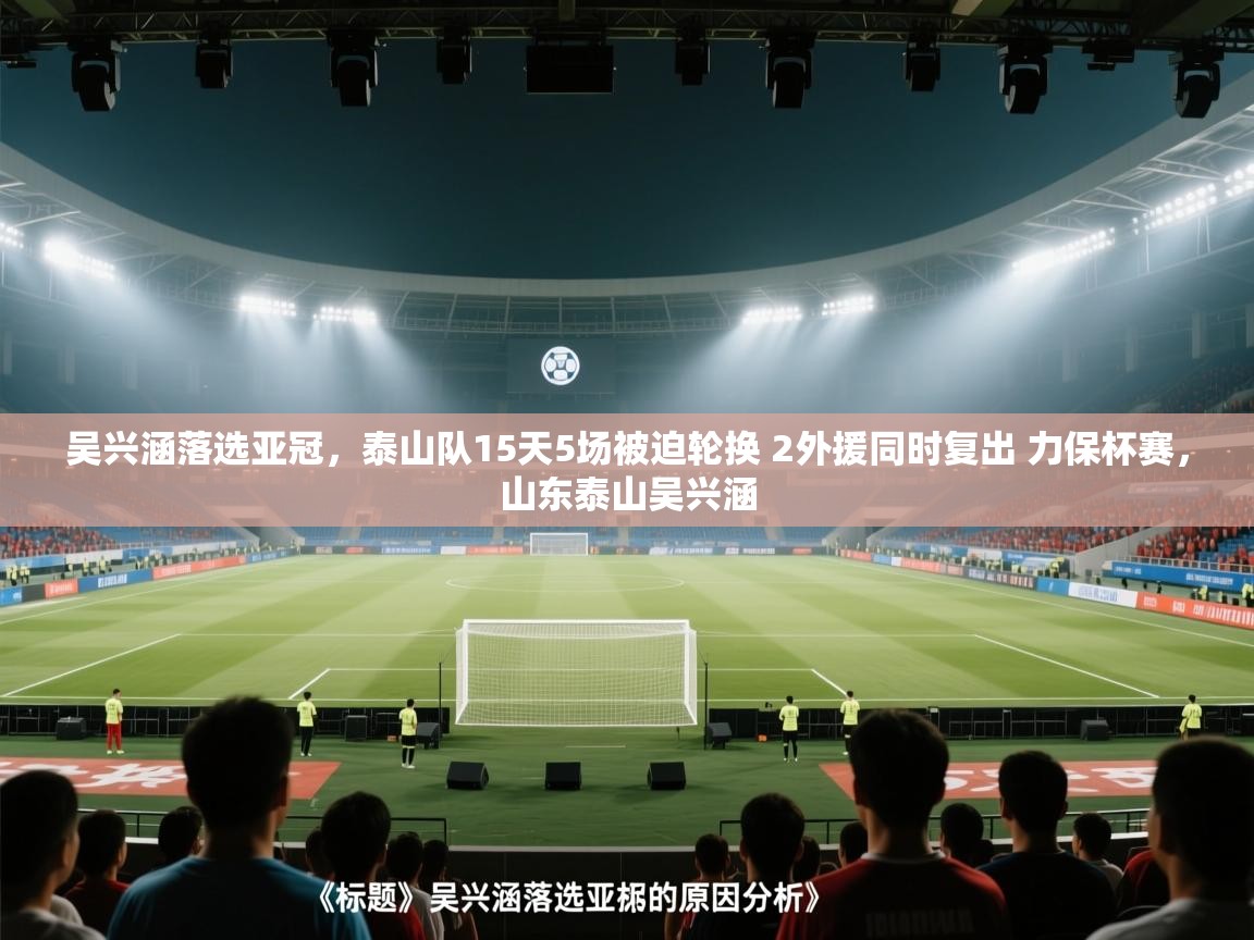 吴兴涵落选亚冠，泰山队15天5场被迫轮换 2外援同时复出 力保杯赛，山东泰山吴兴涵