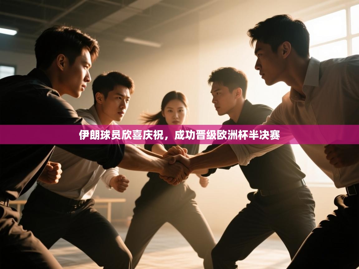 伊朗球员欣喜庆祝，成功晋级欧洲杯半决赛